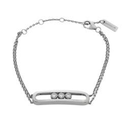 Pre Owned Messika Move Classique Diamond 18K White Gold Bracelet