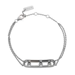 Pre Owned Messika Move Classique Diamond 18K White Gold Bracelet