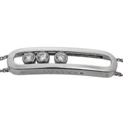 Pre Owned Messika Move Classique Diamond 18K White Gold Bracelet