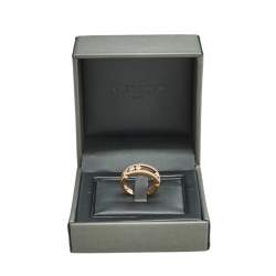 Messika Move Classique Pave Diamonds 18K Rose Gold Ring Size 54