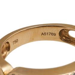 Messika Move Classique Pave Diamonds 18K Rose Gold Ring Size 54