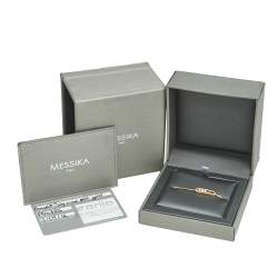 Pre Owned Messika Baby Move Pave Diamond 18K Rose Gold Bracelet