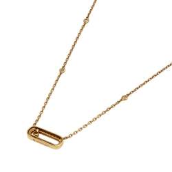 Messika Move Uno Pave Diamonds 18k Yellow Gold Chain Necklace