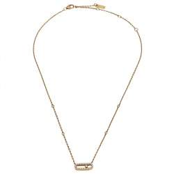 Messika Move Uno Pave Diamonds 18k Yellow Gold Chain Necklace