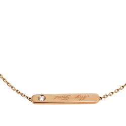 Pre Owned Messika My First Diamond 18K Rose Gold Bracelet