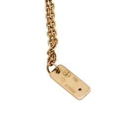 Pre Owned Messika Move Diamond Pave 18K Rose Gold Double Chain Pendant Necklace