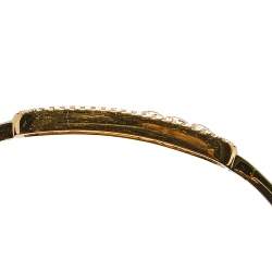 Pre Owned Messika Move Pave Diamond 18k Rose Gold Thin Bracelet S