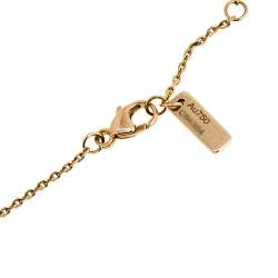 Pre Owned Messika My First Diamond Pave 18K Rose Gold Pendant Necklace