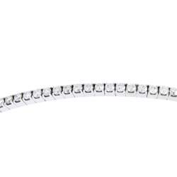 Pre Owned Messika Skinny Diamond 18k White Gold Cuff Bracelet