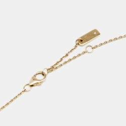 Pre Owned Messika Baby Move Pavé Diamond 18K Yellow Gold Necklace