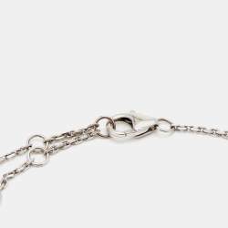 Pre Owned Messika Baby Move Paved Diamond 18k White Gold Bracelet