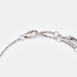 Pre Owned Messika Baby Move Paved Diamond 18k White Gold Bracelet