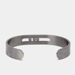 Messika Move Diamonds Titanium Open Cuff Bracelet L