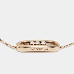 Pre Owned Messika Baby Move Diamonds 18k Rose Gold Bracelet