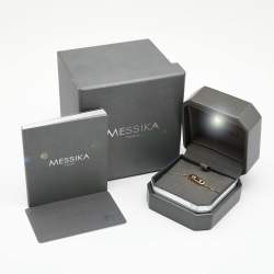 Pre Owned Messika Baby Move Diamonds 18k Rose Gold Bracelet