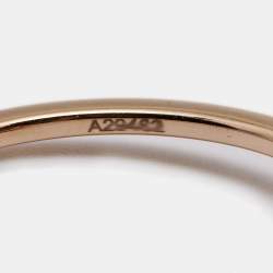 Pre Owned Messika Move Uno Diamonds 18k Rose Gold Ring Size 51