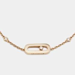 Messika Move Uno Diamond 18k Rose Gold Bracelet