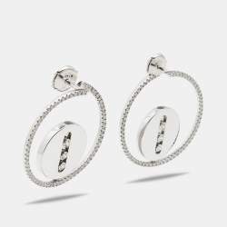 Women Jewellery MESSIKA, Move Joaillerie MM Paved Hoop Earrings, SKU:  04711-PG