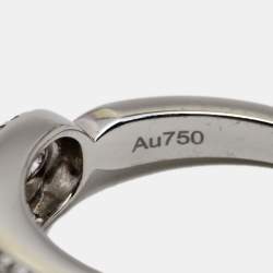 Messika Baby Move Pave Diamonds 18k White Gold Ring Size 51