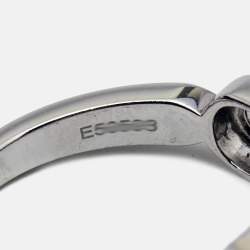 Messika Baby Move Pave Diamonds 18k White Gold Ring Size 51