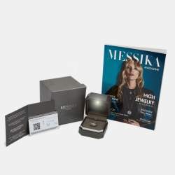 Messika Baby Move Pave Diamonds 18k White Gold Ring Size 51