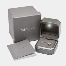Pre Owned Messika Lucky Move Diamond 18k White Gold Necklace