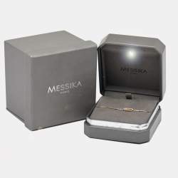 Pre Owned Messika Move Uno Pave Diamond 18K Rose Gold Bracelet