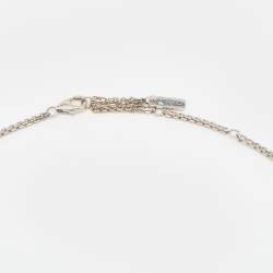 Messika Move Diamond 18k White Gold Double Chain Necklace