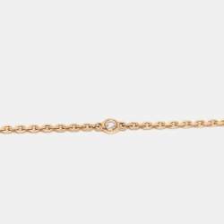 Pre Owned Messika Move Uno Pave Diamond 18k Rose Gold Necklace