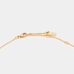Pre Owned Messika Baby Move Diamond 18k Rose Gold Chain Necklace