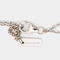 Pre Owned Messika Move Pavé Diamond 18k White Gold Necklace