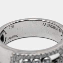 Messika Move Noa Diamond Pave 18k White Gold Ring Size 53