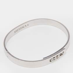Messika Move Noa Diamonds 18k White Gold Bangle Bracelet