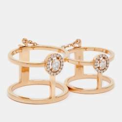 Messika GLAM'AZONE Connecting Diamond 18k Rose Gold Ring Size 54