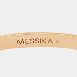 Pre Owned Messika Move Noa Paved Diamonds 18k Rose Gold Bracelet