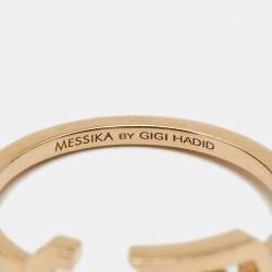 Messika by Gigi Hadid Move Addiction Diamond 18k Rose Gold Ring Size 55