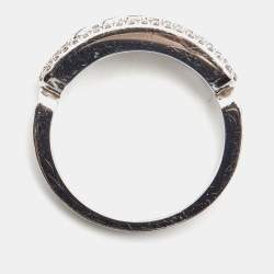 Messika Baby Move Pavé Diamond 18k White Gold Ring Size 50