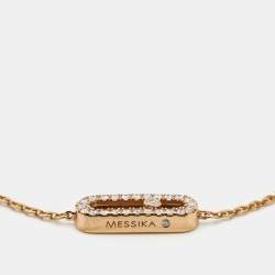 Messika Move Uno Pave Diamond 18k Rose Gold Bracelet
