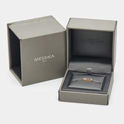 Messika Move Uno Pave Diamond 18k Rose Gold Bracelet