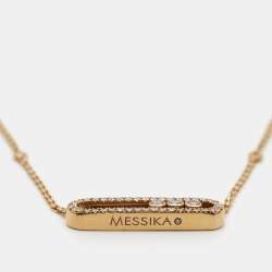 Messika Baby Move Pavé Diamonds 18k Rose Gold Necklace