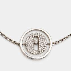 Messika Lucky Move Pave Diamond 18k White Gold Bracelet