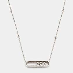 Messika Baby Move Diamond 18k White Gold Necklace