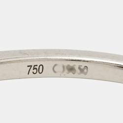 Messika Lucky Eye Diamond 18k White Gold Ring Size 53