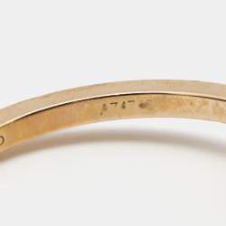 Messika by Gigi Hadid Move Addiction Pave Diamond 18K Rose Gold Ring Size 52