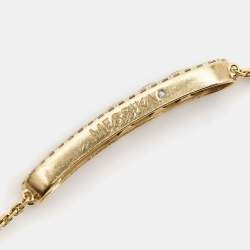 Messika Move Classique Paved Diamonds 18k Yellow Gold Bracelet