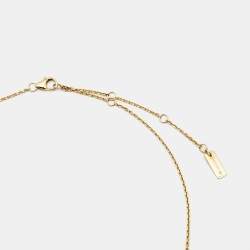 Pre Owned Messika Baby Move Diamond 18K Yellow Gold Pendant Necklace