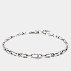 Messika Move Link Diamonds 18k White Gold Choker Necklace