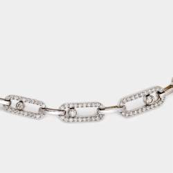 Messika Move Link Diamonds 18k White Gold Choker Necklace