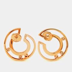 Messika Move Romane Diamonds 18k Rose Gold Hoop Earrings