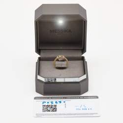 Messika Move Uno Pavé Diamond 18k Rose Gold Ring Size 51